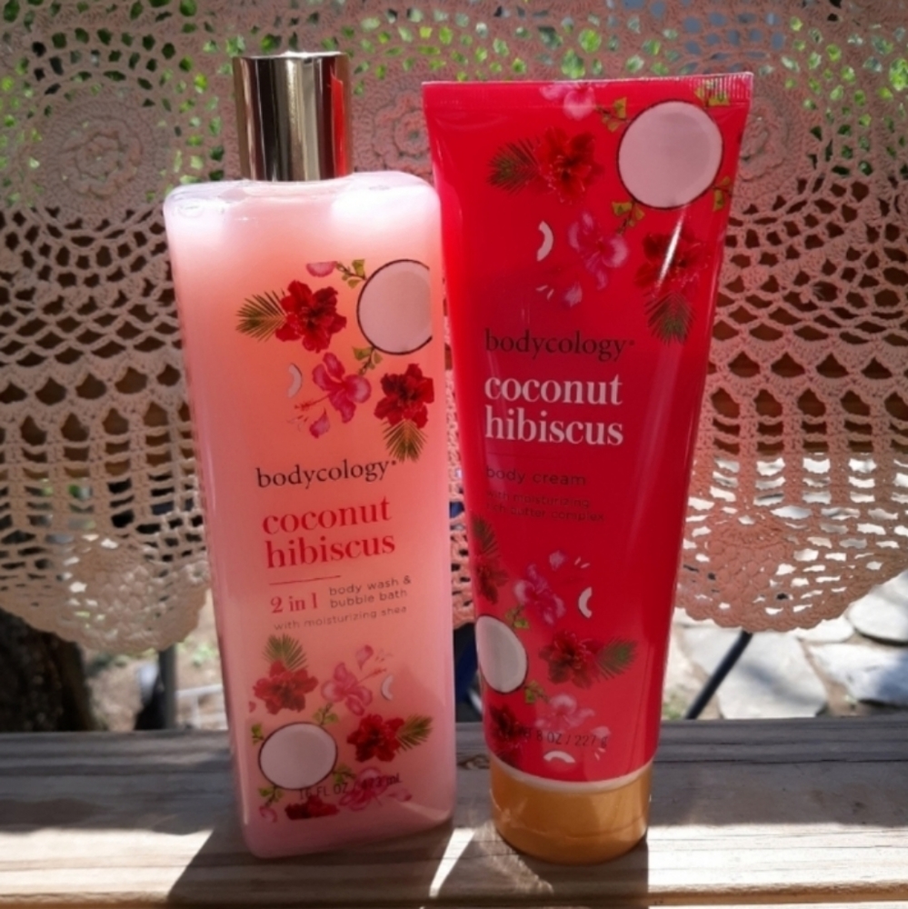🆕️FINAL PRICE🌺COCONUT HIBISCUS BODY WASH & CREAM - Picture 3 of 13